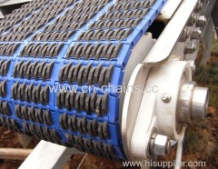 Plastic and Rubber modular conveyor belt(QNB rubber top)