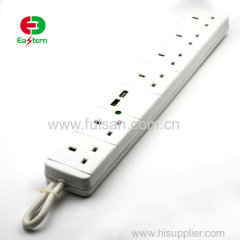 Wholesale UK power socket 6 way power strip bar 250v 13a switch socket outlet