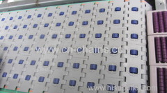 Plastic roller top straight running modular conveyor belt