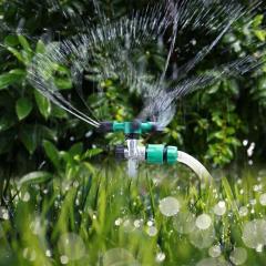 Plastic 3-arm lawn water rotary sprinkler