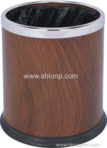 Double layer dust bin for hotel use