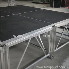 Temporary modular stage platforms