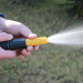 Plastic portable garden hose nozzle