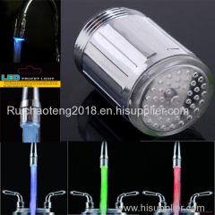 Bathroom faucets water temperature control RGB colors changing led faucet light