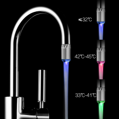 3 Color Change LED Faucet Water Tap Plastic Bathroom Accessories