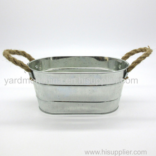 iron flower pot metal bucket