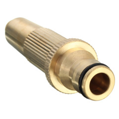 Brass quick fitting adjustable hose spray nozzle