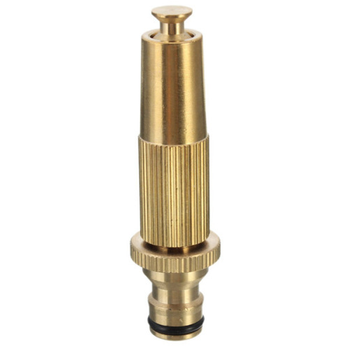 Brass quick fitting adjustable hose spray nozzle