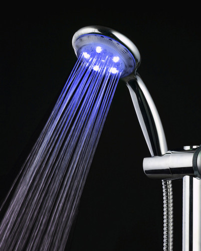 Bathroom Illuminated RGB 3 Colors LED Shower Head