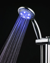 Plastic Sanitary Ware Rainbow Type Automatic Shower Head