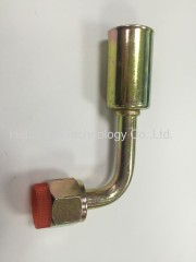 #10/Straight Female O-Ring 7/8-14UNF Aluminium joint with iron cap auto air conditioning hose fitting