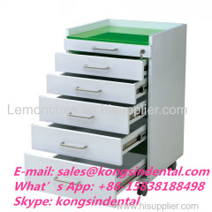 5Drawers Dental Cabinet Furniture Stainless Steel Medical Mobile Trolley