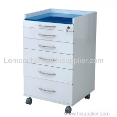 5Drawers Dental Cabinet Furniture Stainless Steel Medical Mobile Trolley