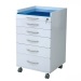 5Drawers Dental Cabinet Furniture Stainless Steel Medical Mobile Trolley