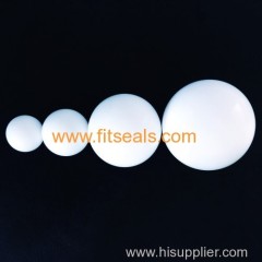White PTFE Hollow balls . Solid teflon balls