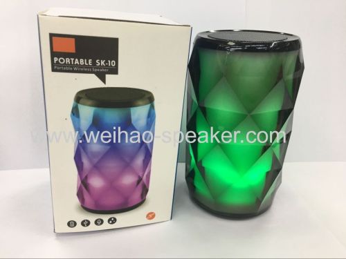 professional sound Portable wireless bluetooth speakers 18 color led lighting mode