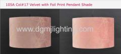 Velvet With Foil Print Pedant Shade D300mm