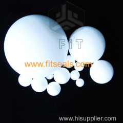 durable insulation sealed teflon .PTFE ball white solid plastic balls