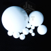 durable insulation sealed teflon .PTFE ball white solid plastic balls