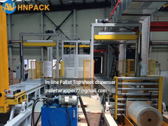 Hennopack MT107 fully automatic Infeed Section Top Sheet Dispenser Infeed Top Sheet Applicator