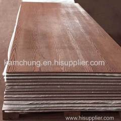 weather resistant Wood Grain cladding sheet various colors in size 2750*200mm for exterior wall over lapping