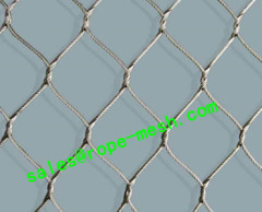 Stainless steel knotted rope mesh