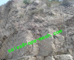 Slope protection rope mesh