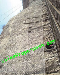 Slope protection rope mesh