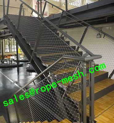 stainless steel rope mesh balustrade