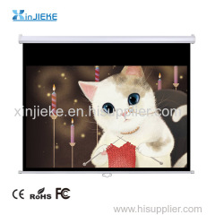 Pull Down Style Projector Screen / Wall Mounted Manual Projection Screen