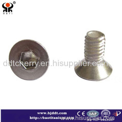 Titanium screws Grade 5 DIN 7991 M5 x 14 allow flat head
