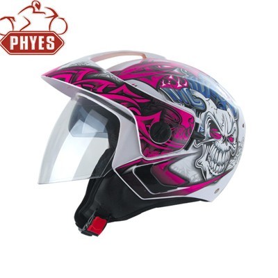 phyes S M L XL Size and ISO9000 Certification half face motorcycle helmets with visor