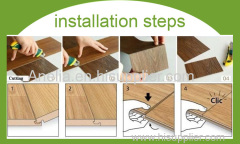 vinyl floor coverings click system anti-pollution solution for gymnasium bedroom kitchen livingroom PVC flooring