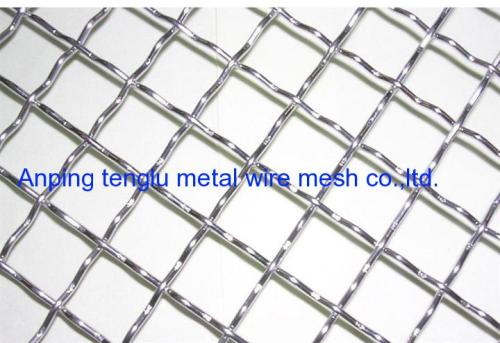 Square hole crimped wire mesh,good quality crimped wire mesh for mine and construction industry