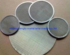 Stainless steel filter disc for screening round shape filter disc with frame or without frame plain weave filter disc
