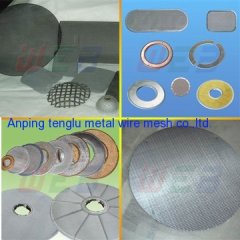 Stainless steel filter disc for screening round shape filter disc with frame or without frame plain weave filter disc
