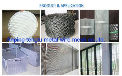 Diamond pattern expanded wire mesh stainless steel wire mesh 