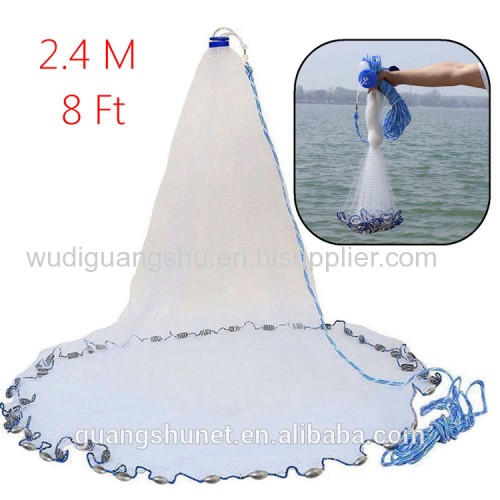 Very Fashionable American Style Fishing Cast Net/Drawstring Fishing Net/Drawstring Cast Net/Easy Throw Cast Net