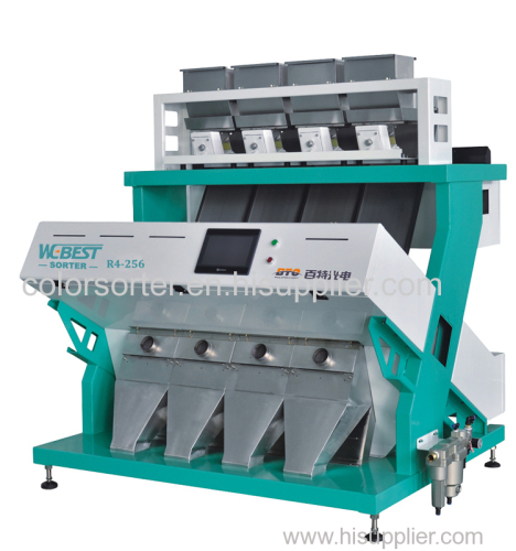 Medium capacity 4 ton per hour CCD rice. grain.cereal plastic color sorter made in China with best price 1 year warranty