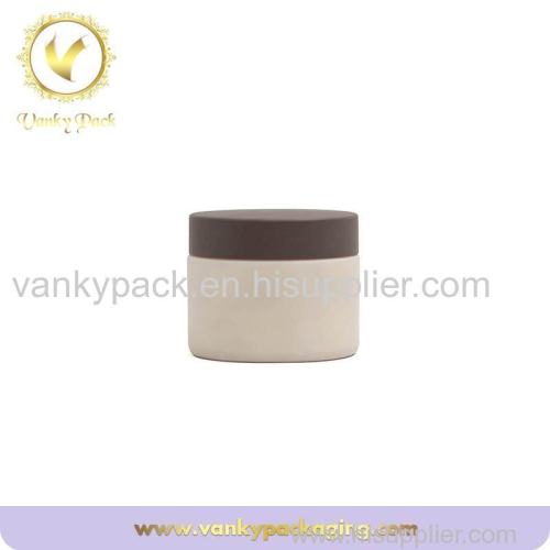 Cosmetic Customized White Glass Jar with customized lid