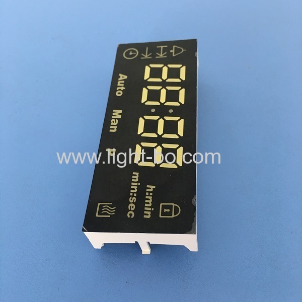 display a led ultra bianco a 7 segmenti a 4 cifre dal design personalizzato per il sistema di controllo del timer del forno digitale