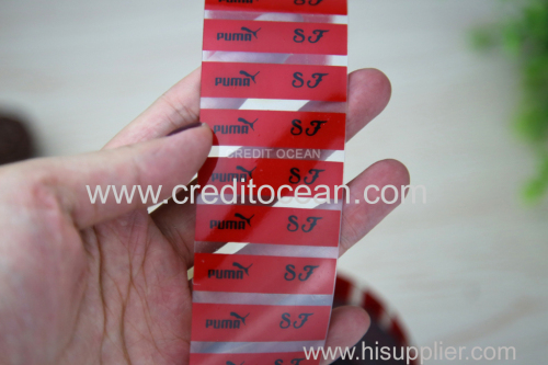 shoelace acetate cellulose film with design/letter printing