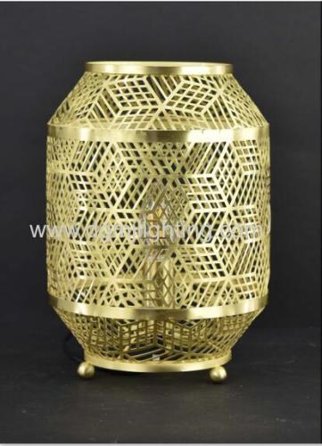 Satin Brass Pressing Table Lamp