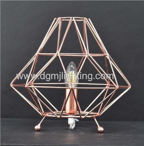 Bremen Geometric Table Lamp Copper