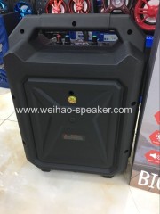 Big sound wireless speaker with bluetooth portable stereo wtih flash light and mic karaoke speakers