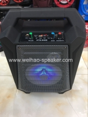 Big sound wireless speaker with bluetooth portable stereo wtih flash light and mic karaoke speakers