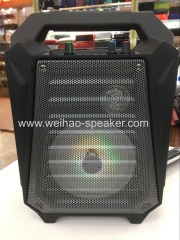 Big sound wireless speaker with bluetooth portable stereo wtih flash light and mic karaoke speakers