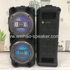 6 inch wireless speaker with bluetooth and cable microphone 2 speakers