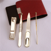 Gold plating mens manicure set ladies manicure swiss manicure set nail kit nail clippers cuticle cutter