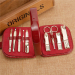 Gold plating mens manicure set ladies manicure french manicure pedicure kit nail kit leather manicure kit